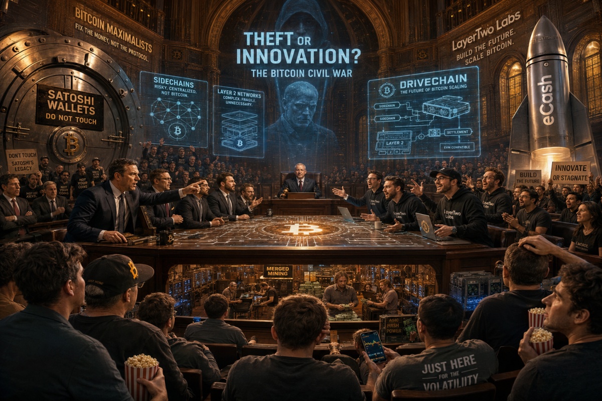 Bitcoin Community Divided as LayerTwo Labs Unveils Controversial eCash Fork and Satoshi Coin Redistribution Plan